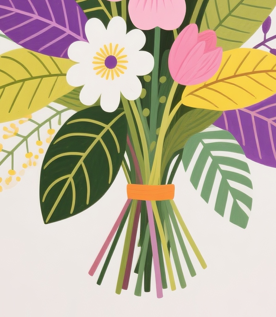 彩りあふれる花束