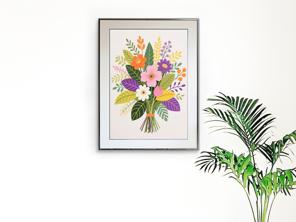 彩りあふれる花束