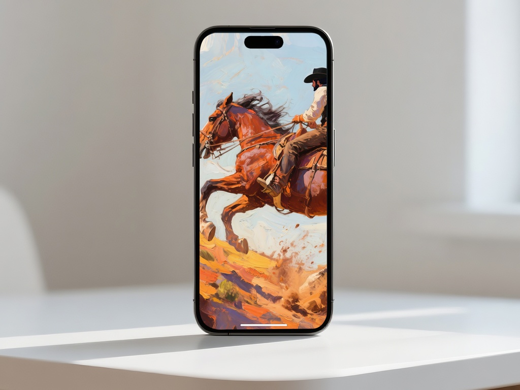 疾走するカウボーイ