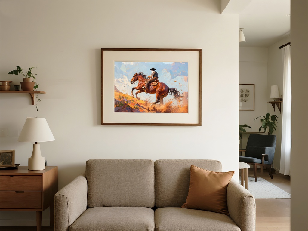 疾走するカウボーイ