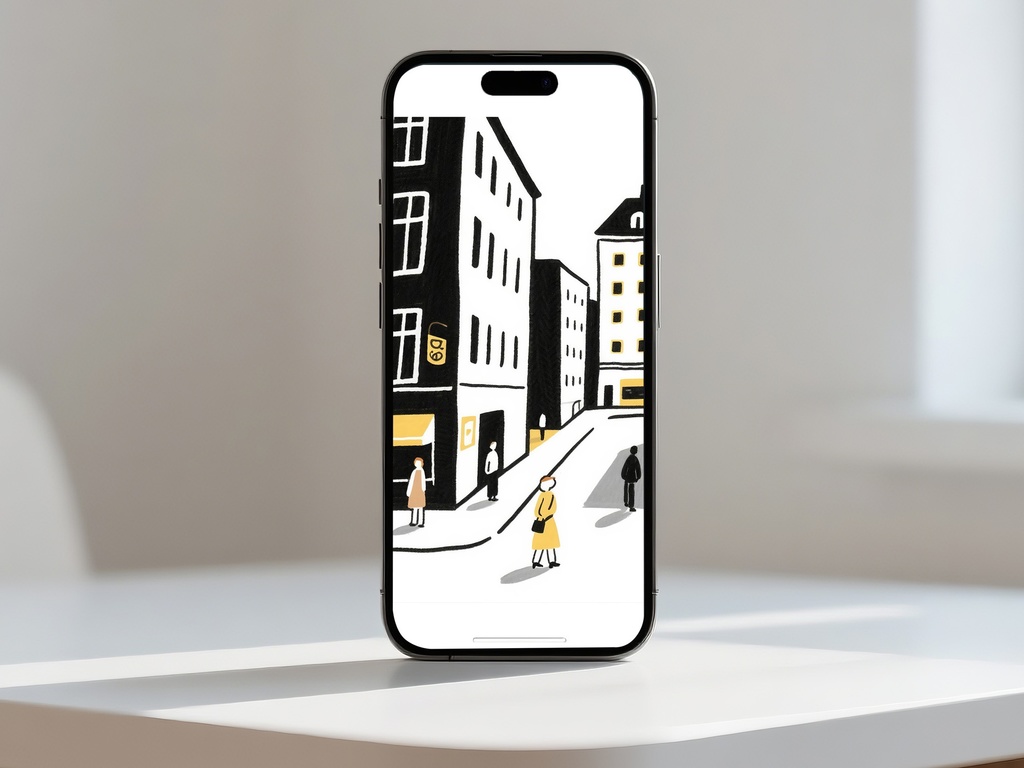 モノクロモダンな街角