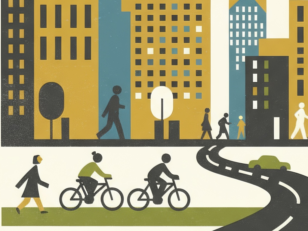 太陽と都市の朝