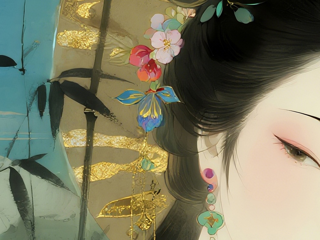 幻想と神秘の和風美女