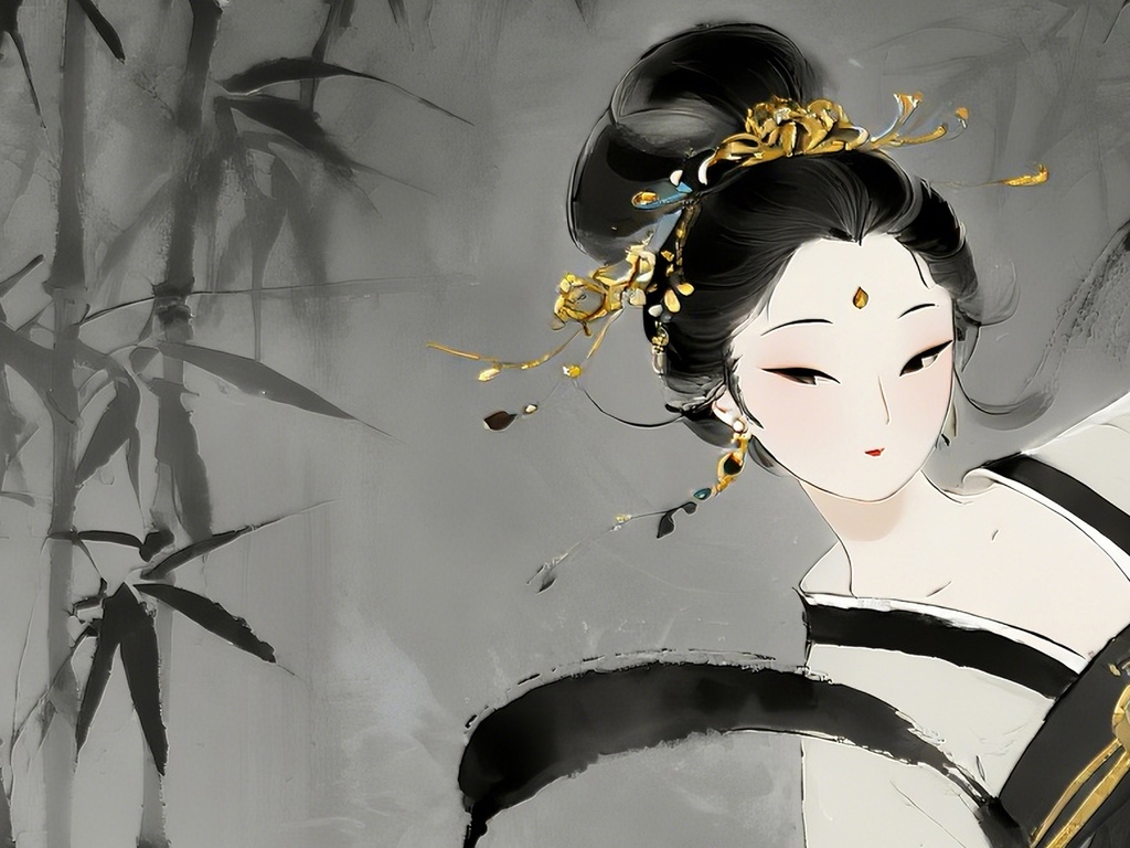 白と黒の優雅な舞