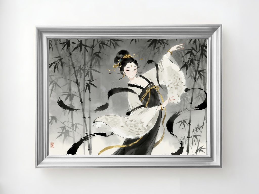 白と黒の優雅な舞