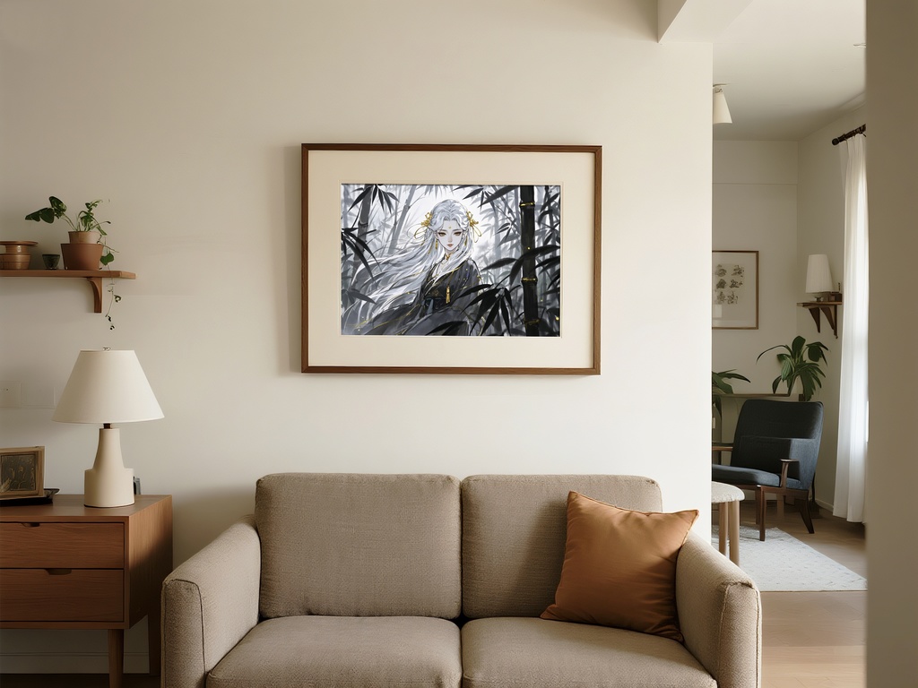 銀白の髪を持つ女性