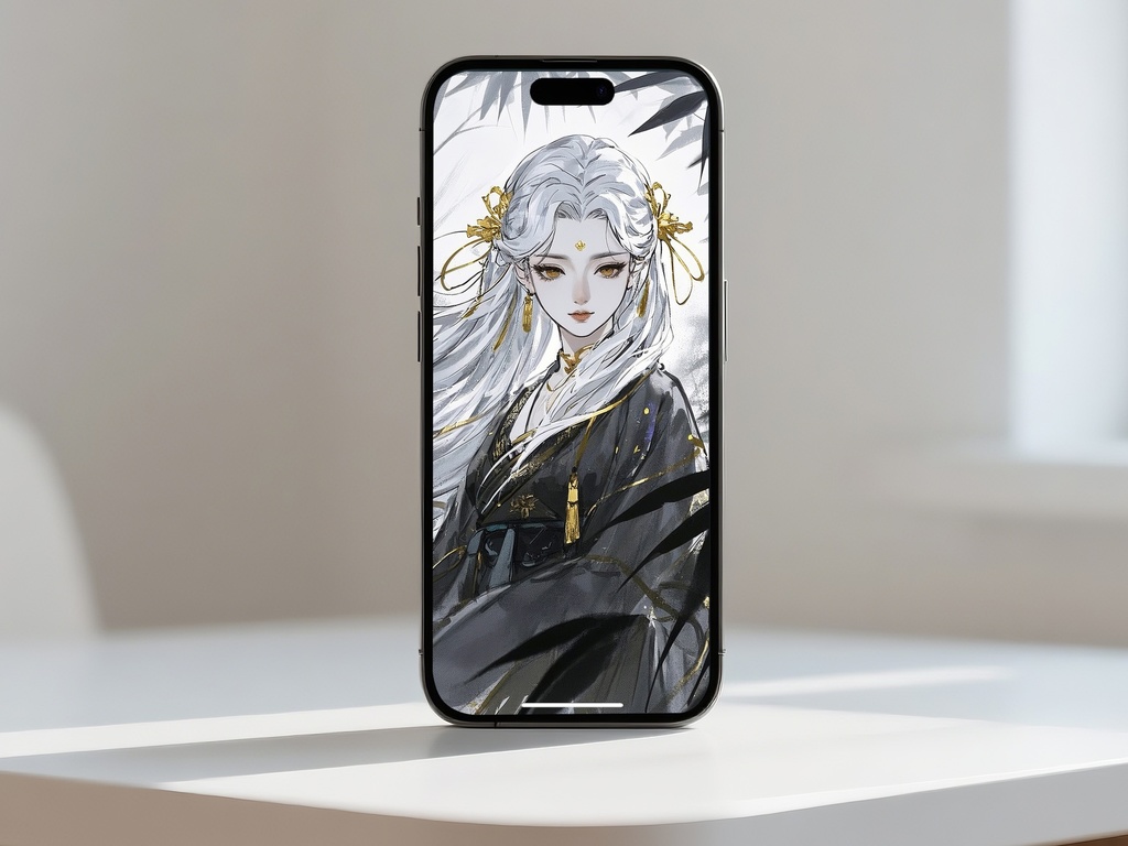 銀白の髪を持つ女性