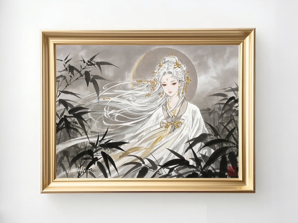 月夜の神聖な女性