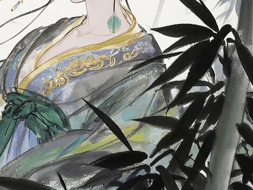 静寂と気品が漂う女性