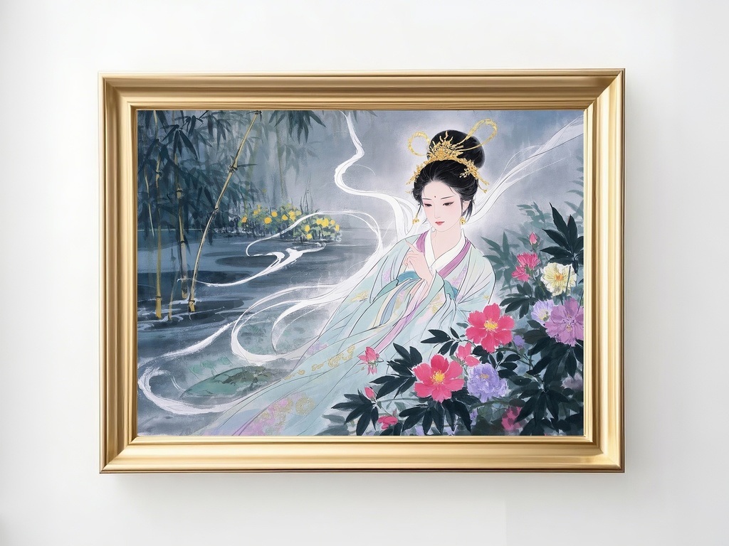 水辺の天女