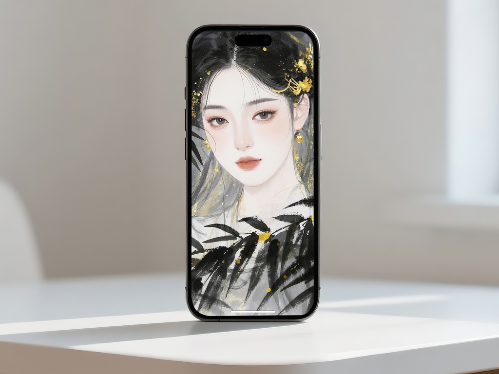 黒と金のポートレート