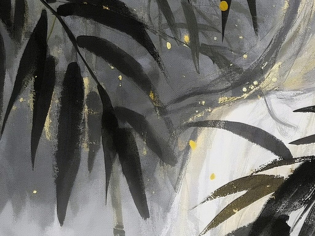 黒と金のポートレート