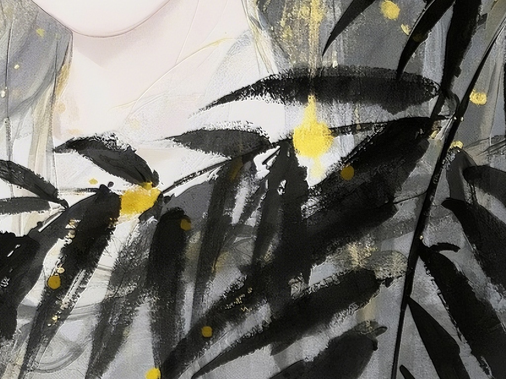 黒と金のポートレート