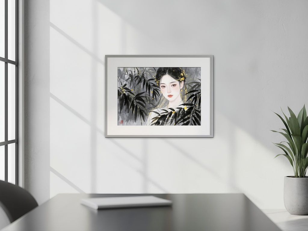 黒と金のポートレート