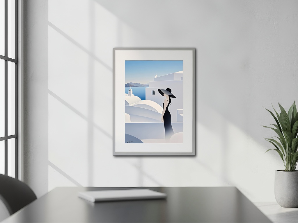 黒いドレスの女性