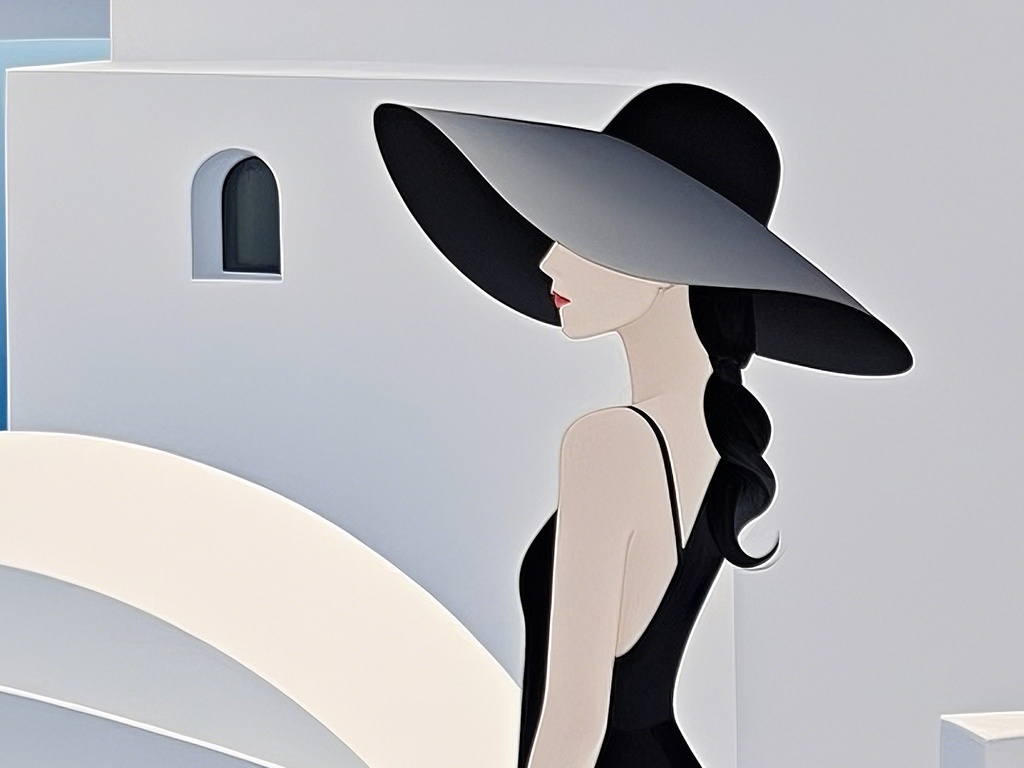 黒いドレスの女性