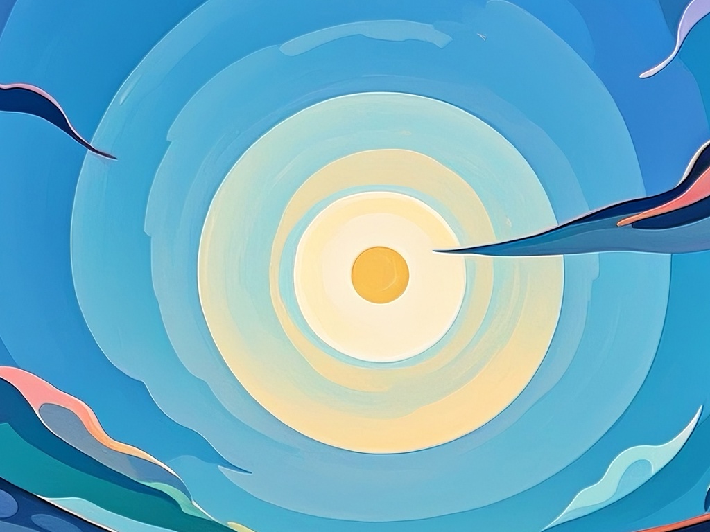 幻想的な海の夕景