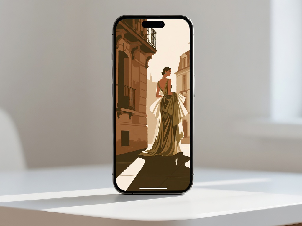 セピア色の後ろ姿女性