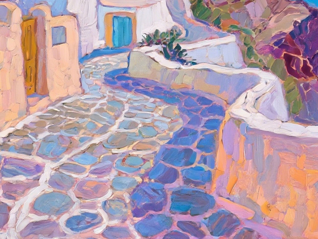 サントリーニと海の輝き