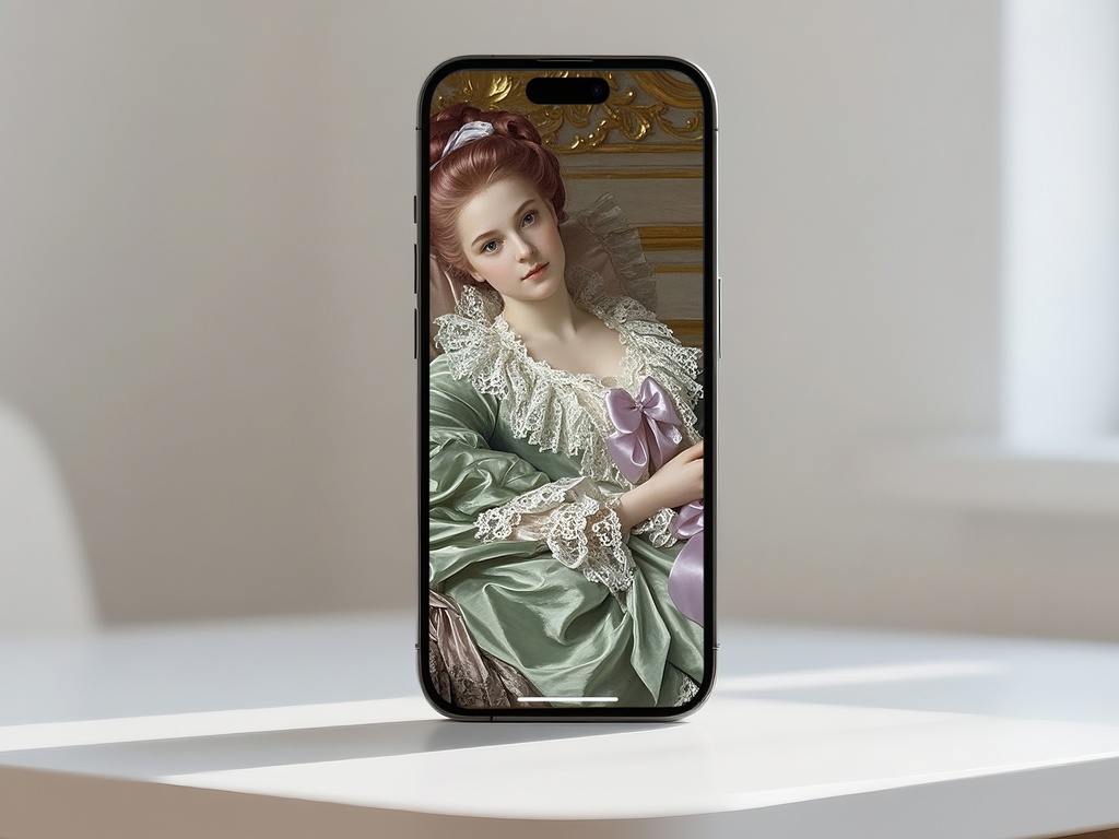 ロココ調古典的なポートレート