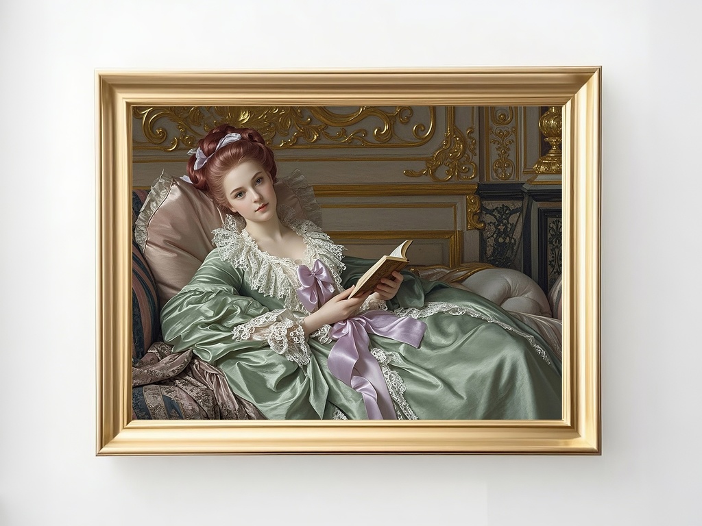 ロココ調古典的なポートレート