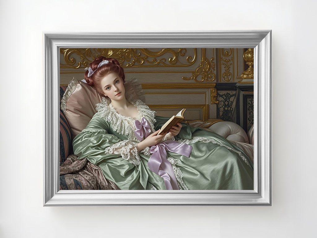 ロココ調古典的なポートレート