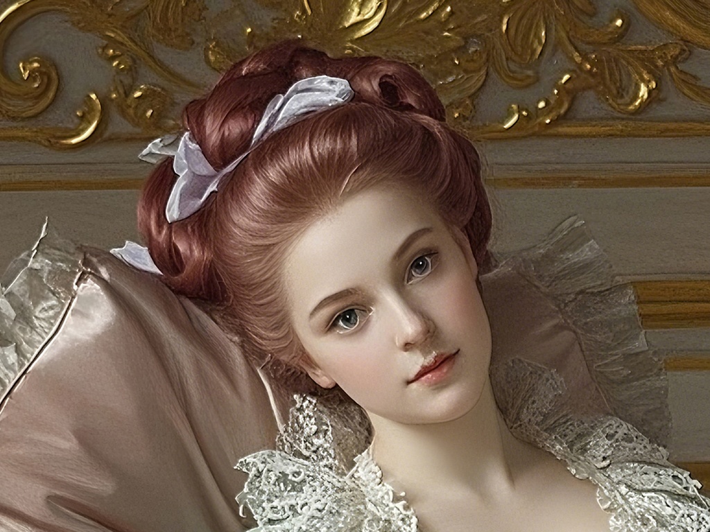 ロココ調古典的なポートレート