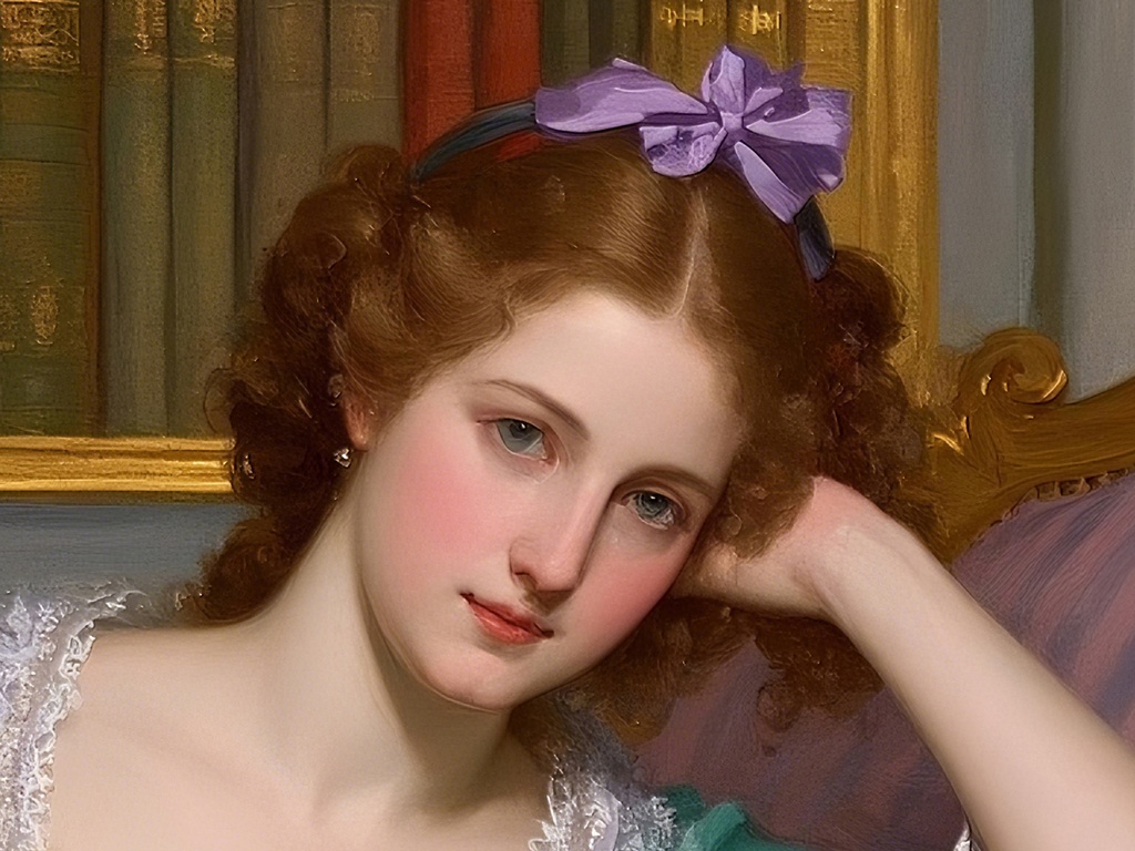 もの思いにふける午後の女性