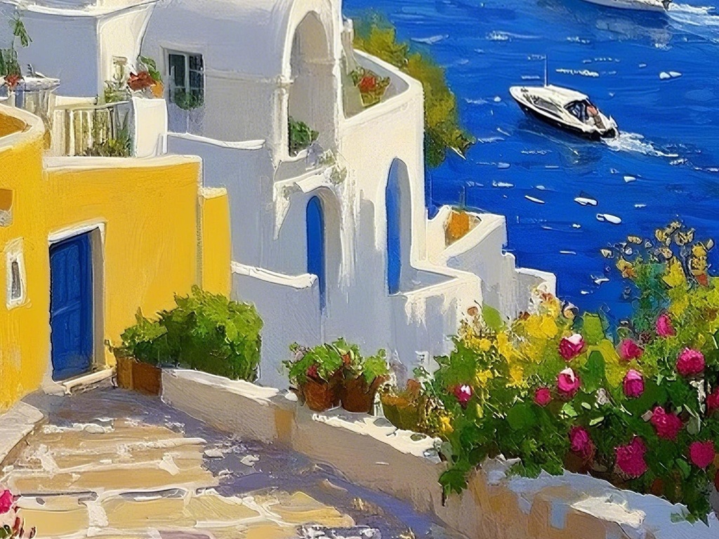 サントリーニ島の海辺