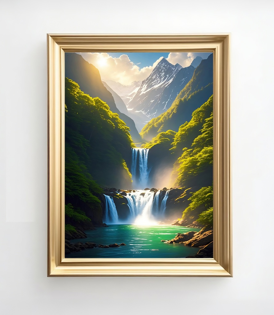 山と滝の自然風水