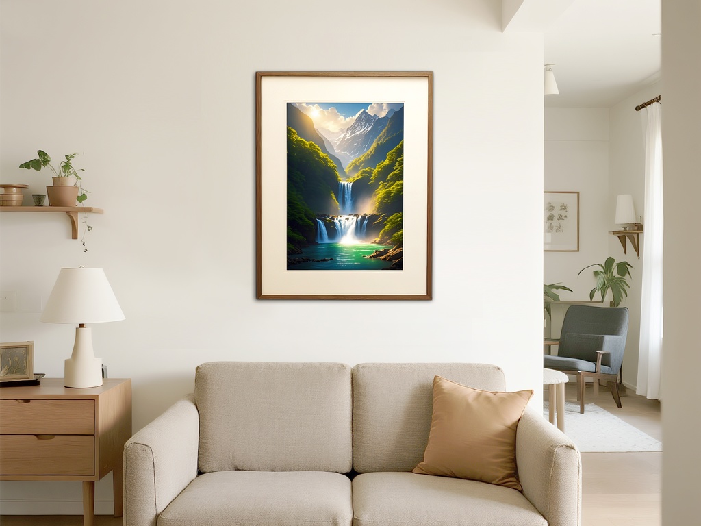 山と滝の自然風水