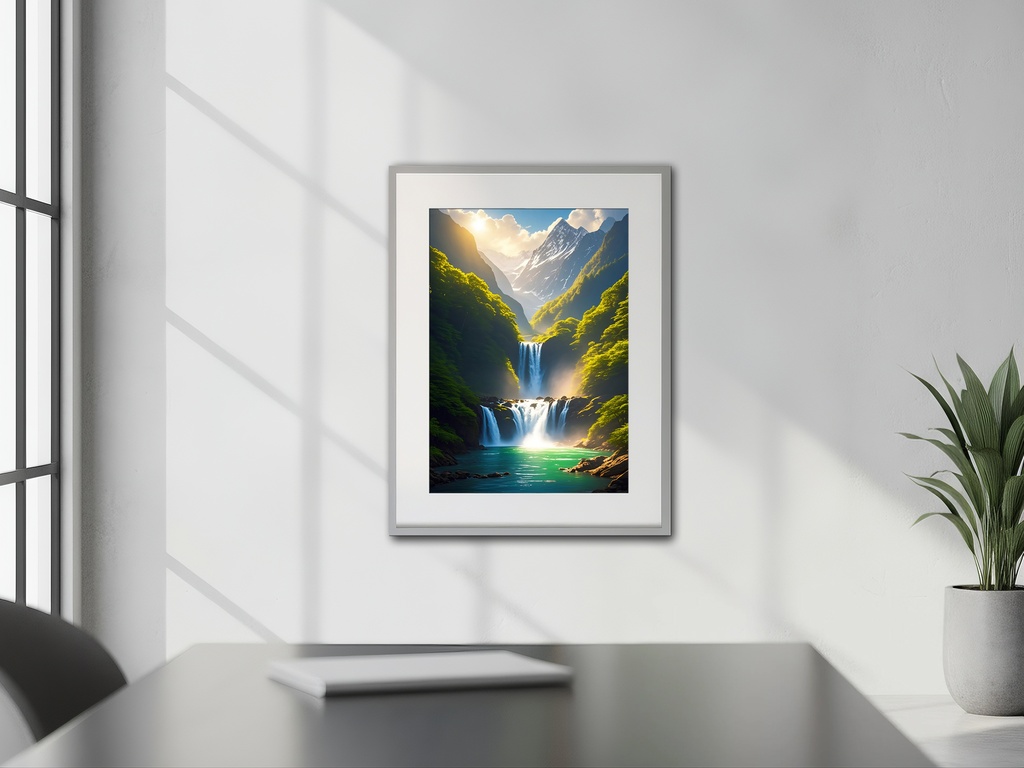 山と滝の自然風水