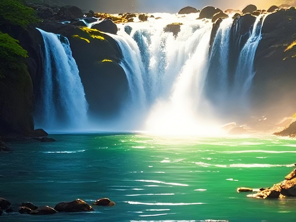 山と滝の自然風水