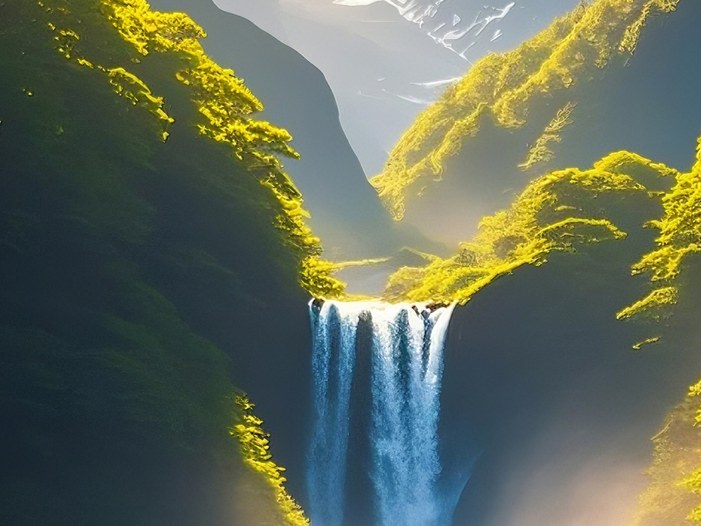 山と滝の自然風水