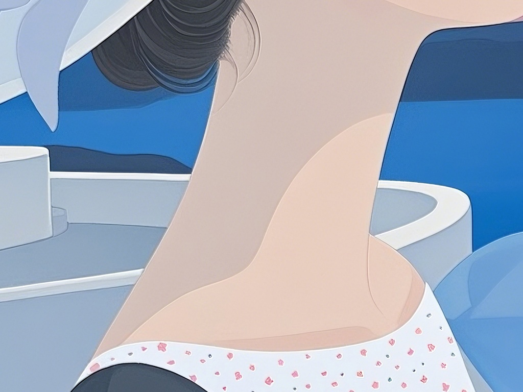 静かな夕暮れの海辺