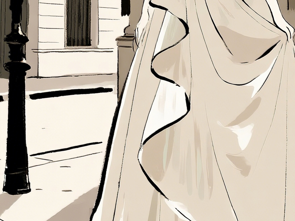 パリの街角の女性