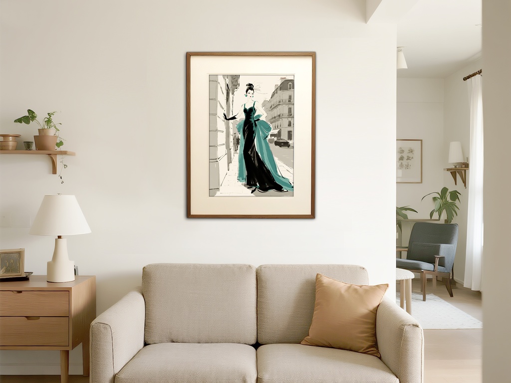 夜会に向かう女性