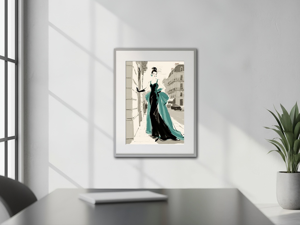 夜会に向かう女性