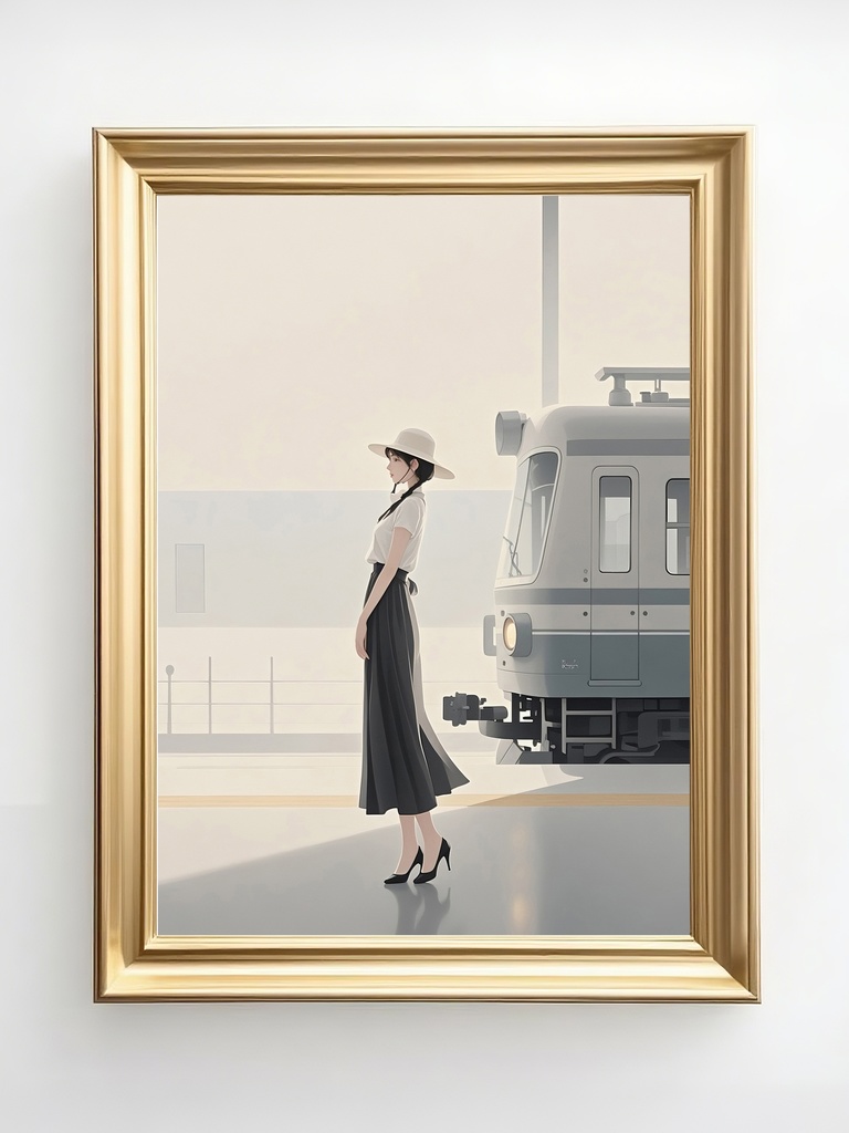 駅のプラットフォーム