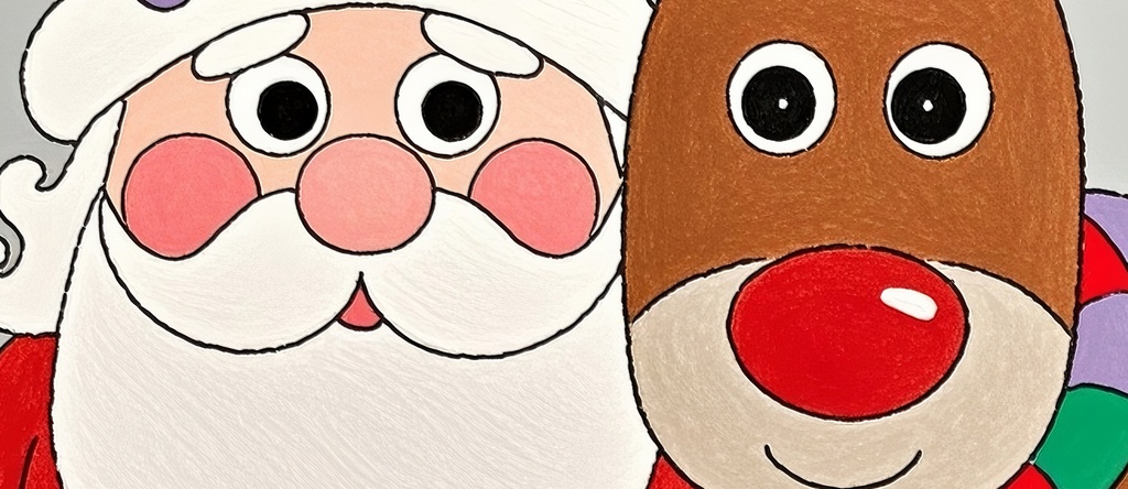 サンタとトナカイの仲良し日和