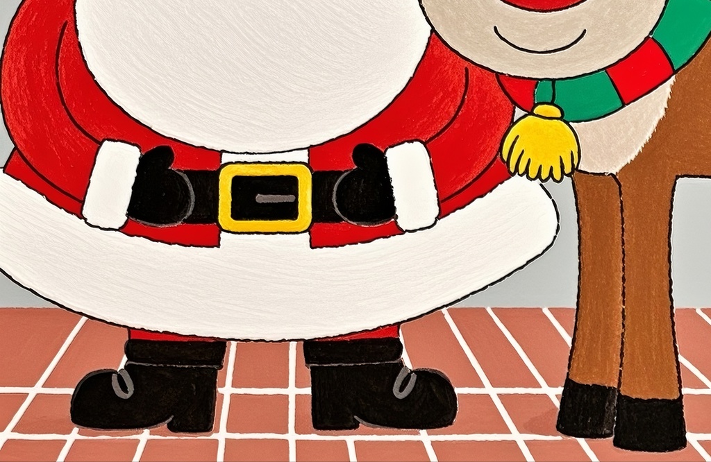 サンタとトナカイの仲良し日和