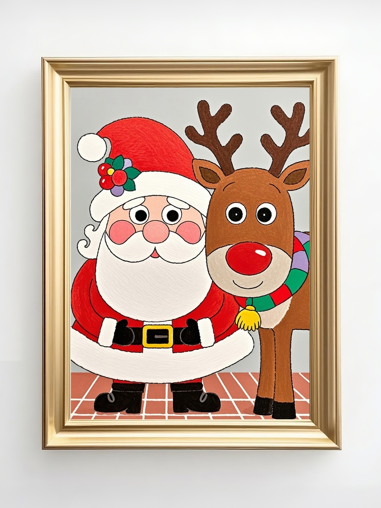 サンタとトナカイの仲良し日和