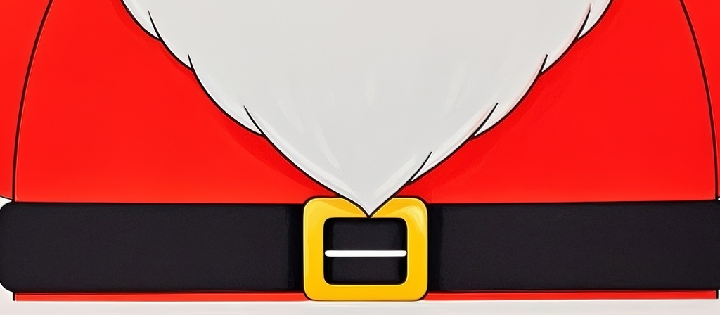 シンプルほっこりサンタ