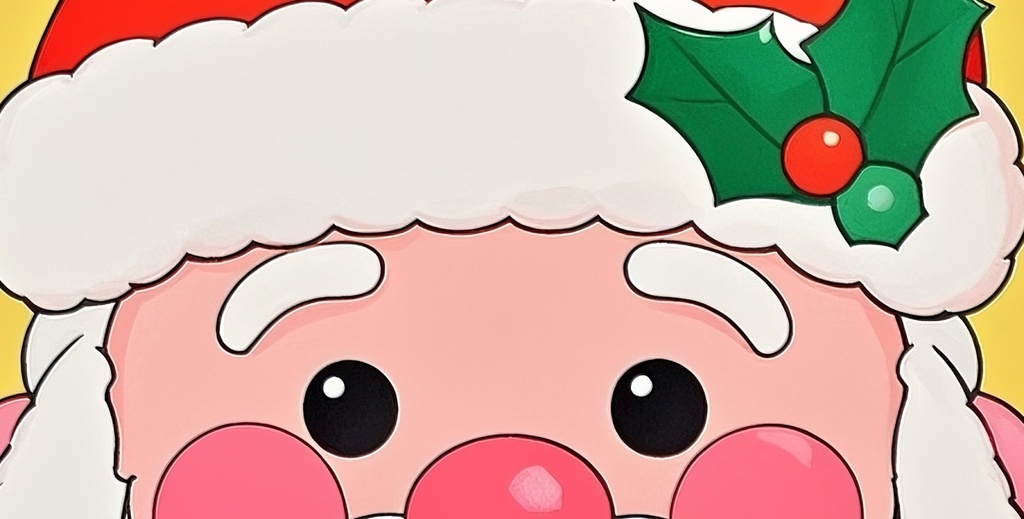 シンプルほっこりサンタ