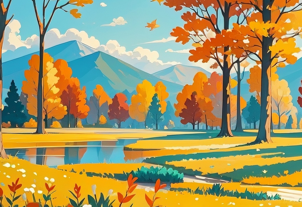 秋風そよぐ林道