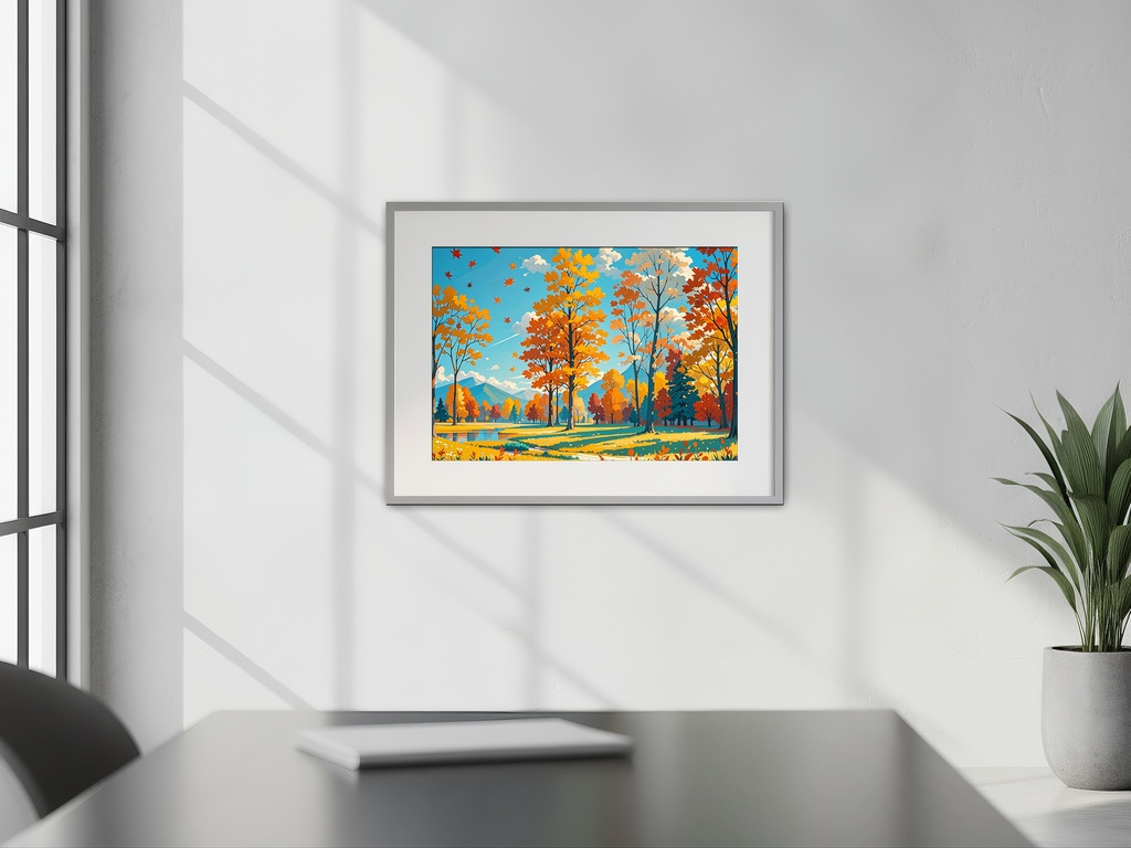 秋風そよぐ林道