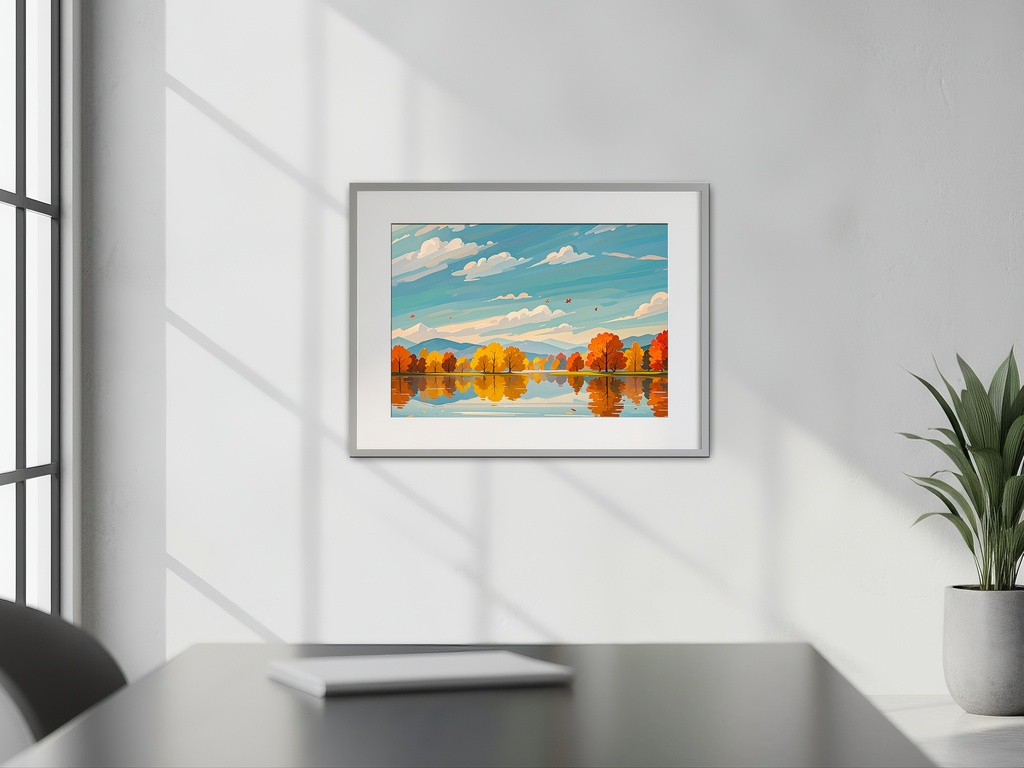 静寂に映る秋景色