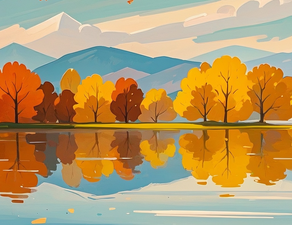 静寂に映る秋景色