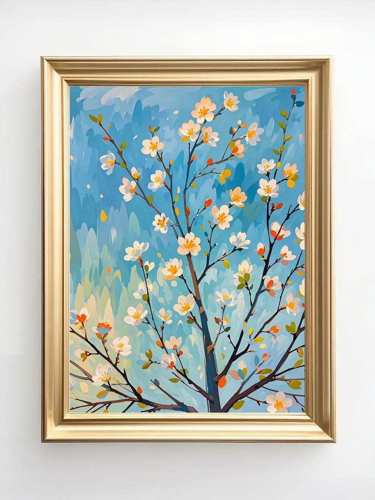 春を告げる白花の木