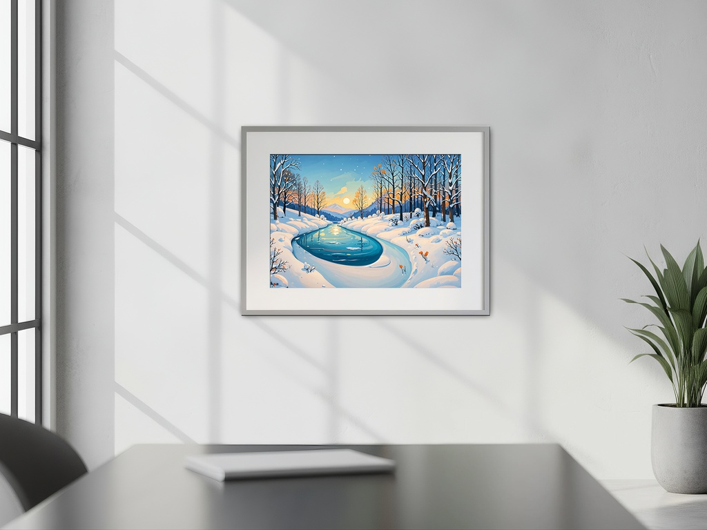 氷の川に陽は昇る